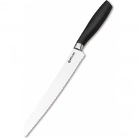 Кухонный хлебный нож Bker Core Professional Bread Knife, 220 мм, сталь X50CrMoV15, рукоять пластик купить в Курске