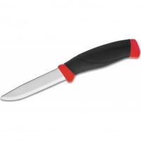 Нож с фиксированным лезвием Morakniv Companion F Rescue, сталь Sandvik 12С27, рукоять резина/пластик купить в Курске