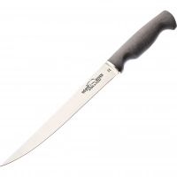 Нож White River Traditional Fillet 8,5″ Black Canvas Micarta StoneWash, сталь 440C, рукоять черная микарта купить в Курске