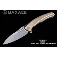 Складной нож Maxace Corvus, сталь M390, Mokume  TC4+Inlay купить в Курске