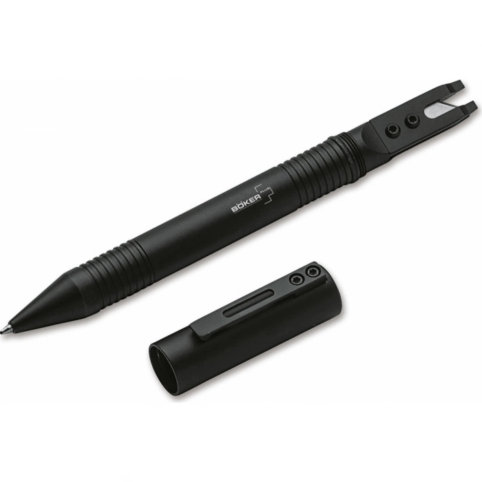 Тактическая ручка Boker Quill Commando Pen, алюминий, стропорез, цвет черный