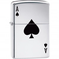 Зажигалка ZIPPO Armor™  Туз с покрытием High Polish Chrome купить в Курске