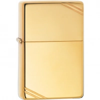 Зажигалка ZIPPO Vintage™ с покрытием High Polish Brass купить в Курске